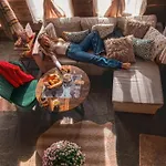 панорама хаус и еко къщи дървена и землянка Leshten
