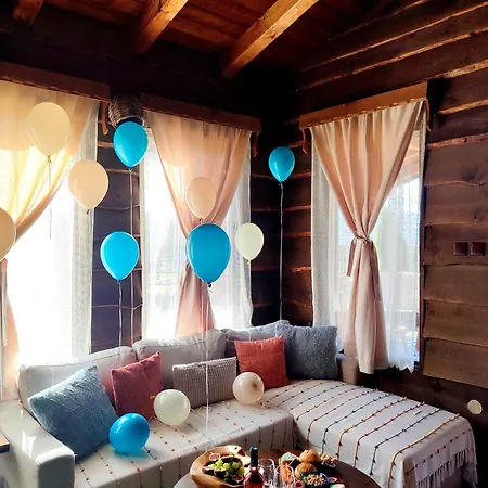Villa панорама хаус и еко къщи дървена и землянка Leshten