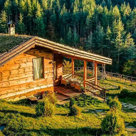 Villa панорама хаус и еко къщи дървена и землянка *